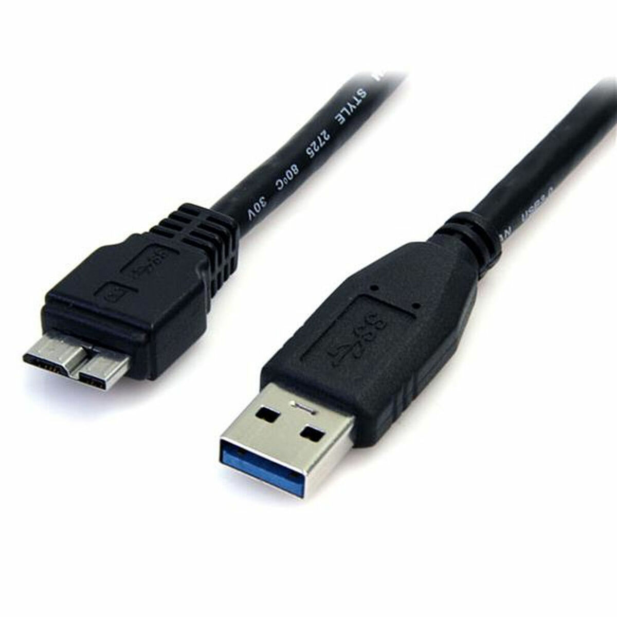 USB-kabel till mikro-USB Startech USB3AUB50CMB         Svart - 4
