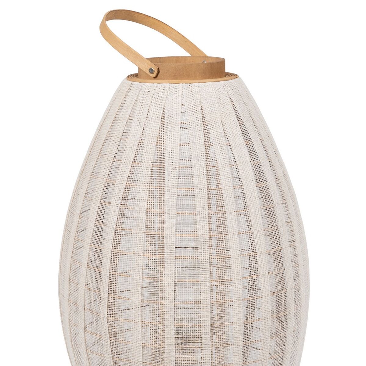 Lykta Beige Naturell Bambu Glas 38 x 38 x 70 cm - 3
