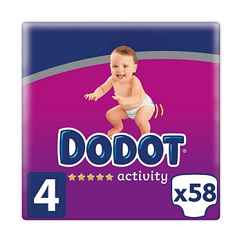 Engångsblöjor Dodot Dodot Activity 9-14 kg 58 antal