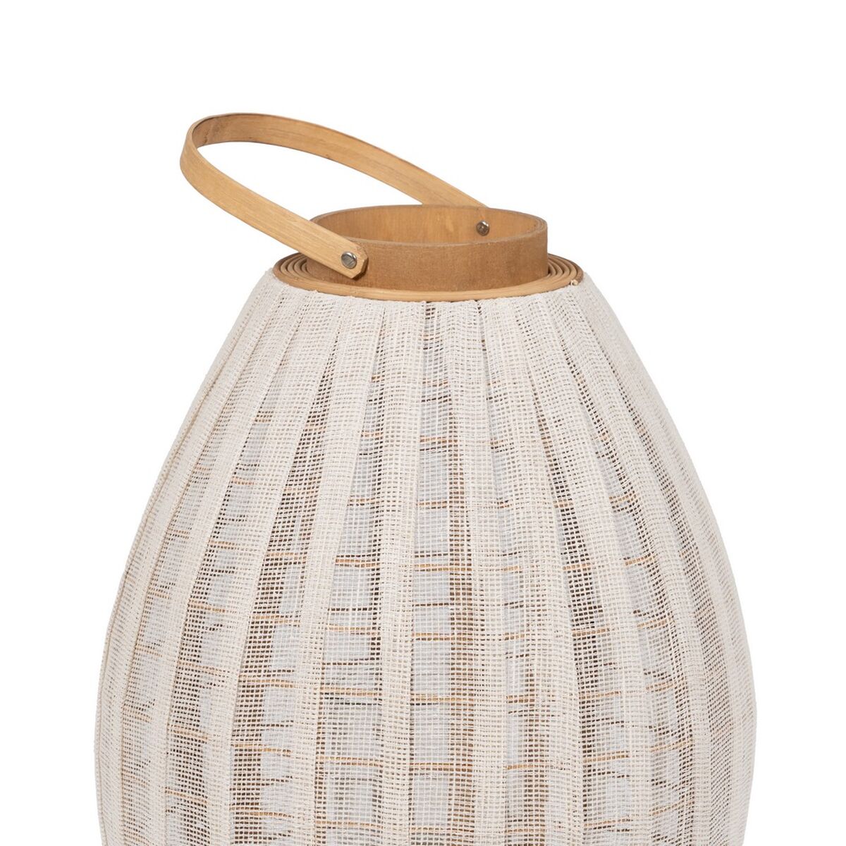 Lykta Beige Naturell Bambu Glas 36 x 36 x 56 cm - 3