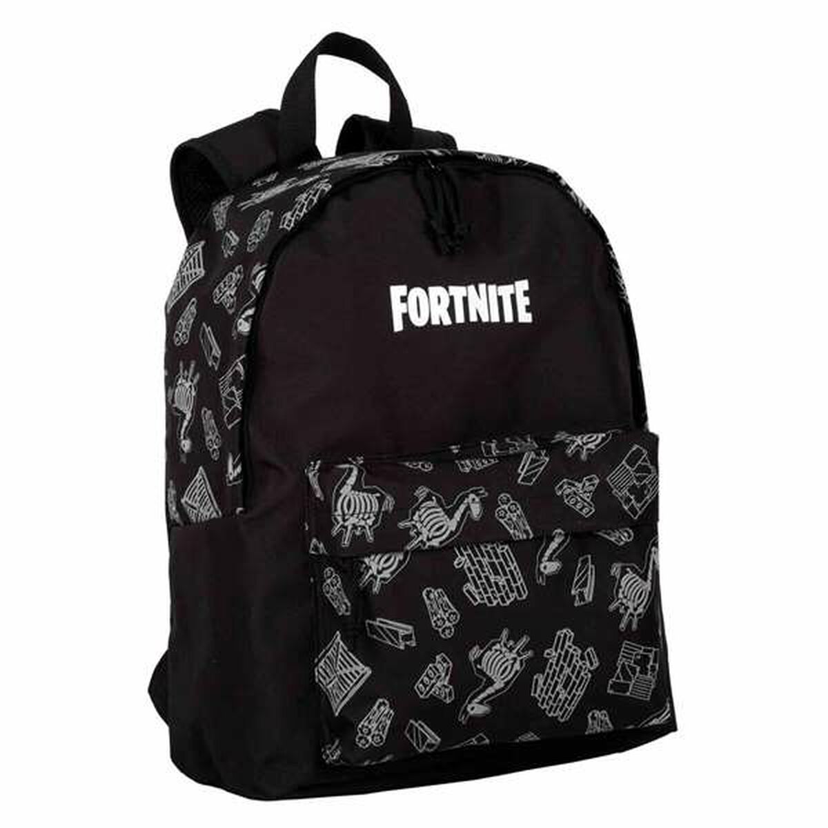 Skolryggsäck Fortnite Dark black Svart 41 x 31 x 13,5 cm Reflekterande - 5
