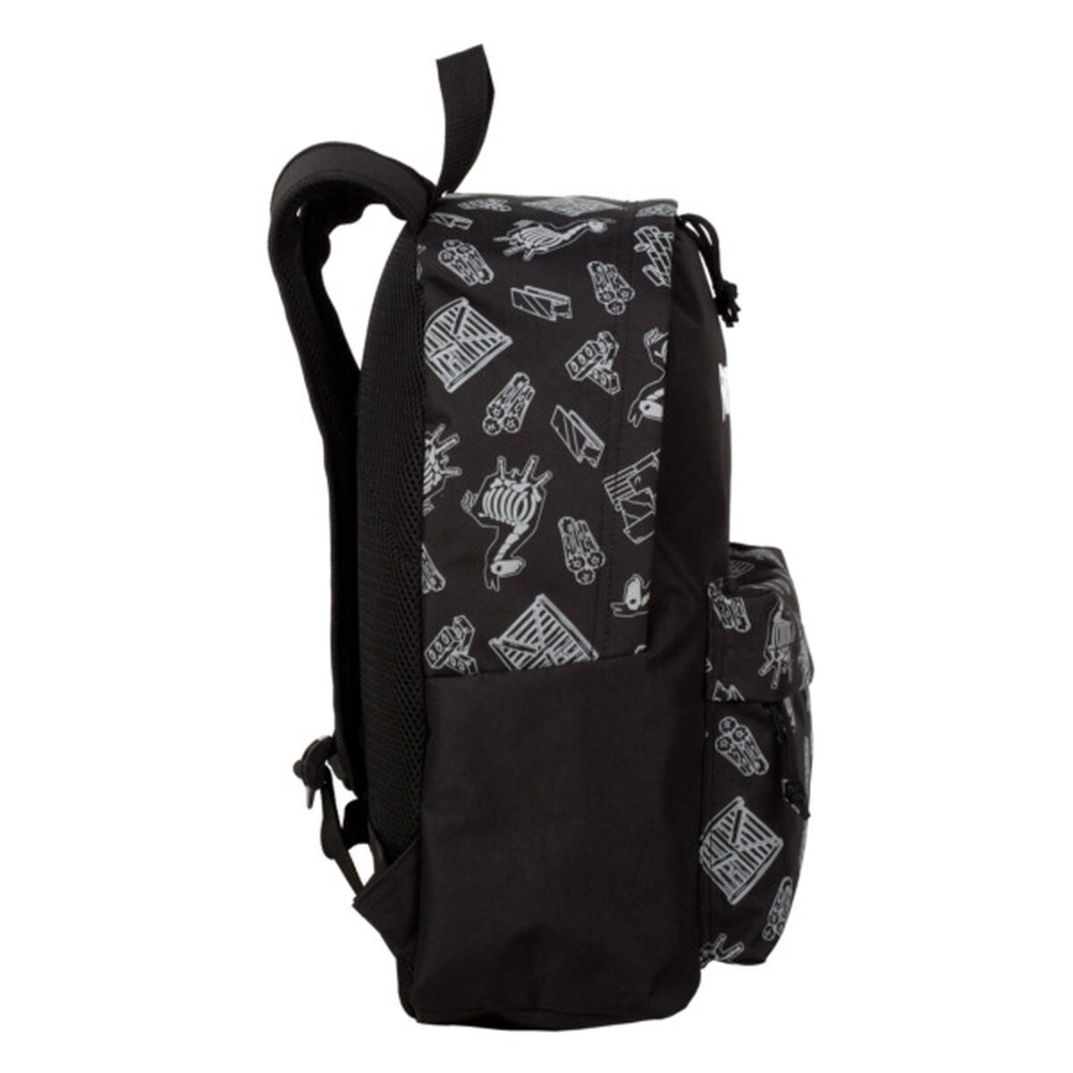 Skolryggsäck Fortnite Dark black Svart 41 x 31 x 13,5 cm Reflekterande - 4