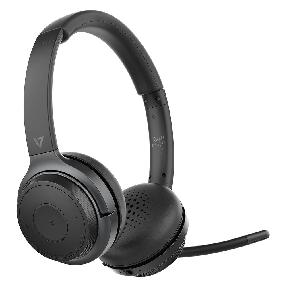 Hörlurar med Mikrofon V7 HB600S Svart - 2