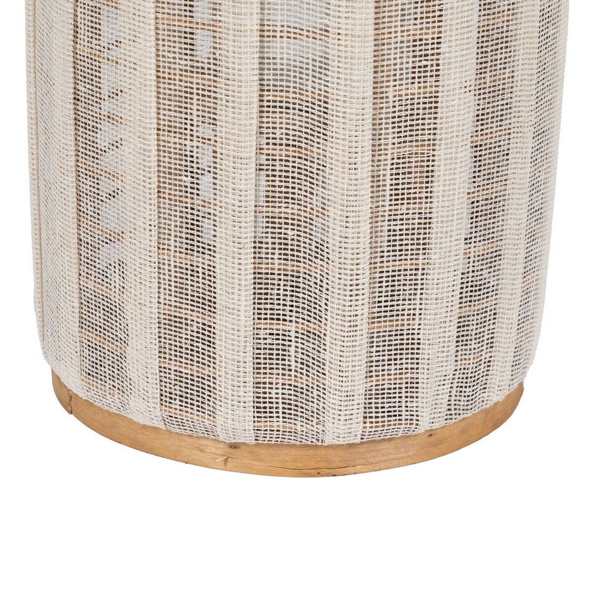 Lykta Beige Naturell Bambu Glas 25 x 25 x 45 cm - 7