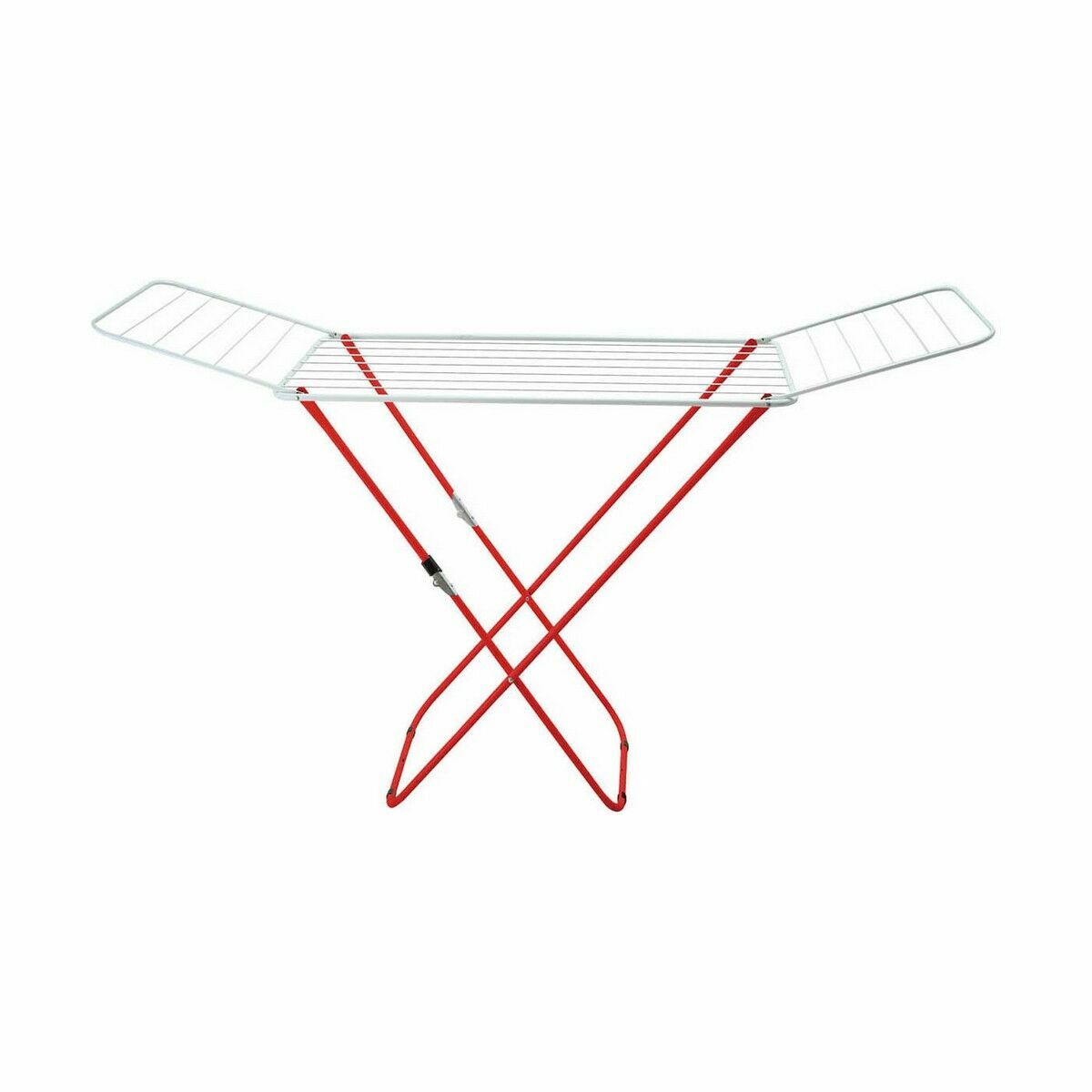 Klädhängare hopfällbar Supernet Vit Röd 127 x 50 x 2 cm (6 antal) - 2