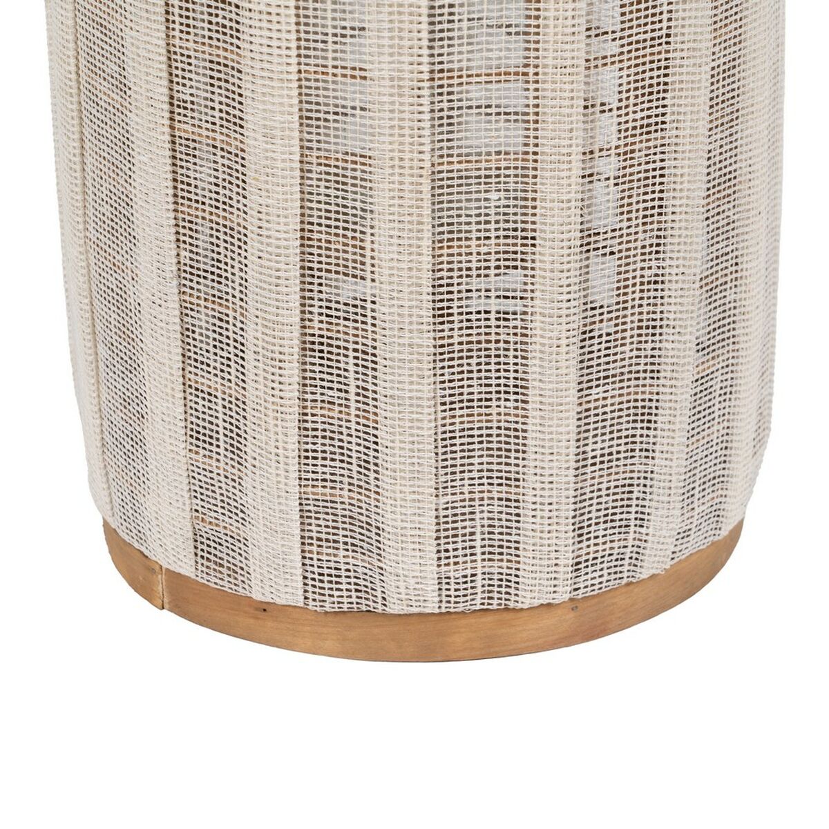 Lykta Beige Naturell Bambu Glas 22 x 22 x 38 cm - 7
