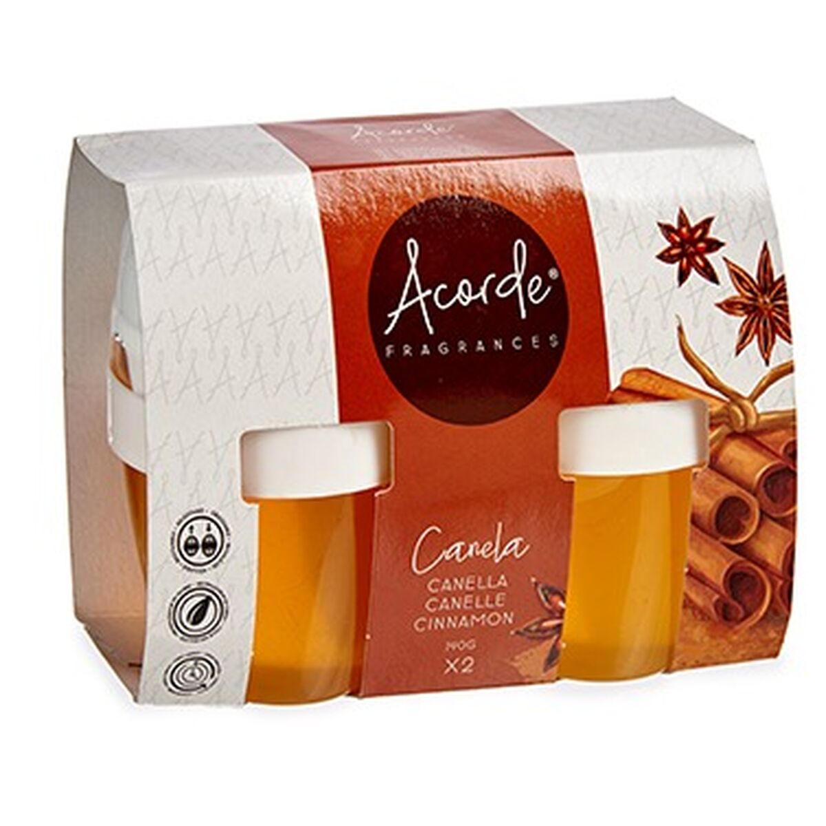 Set med luftfräschare Acorde Kanel Gel (24 antal) - 3