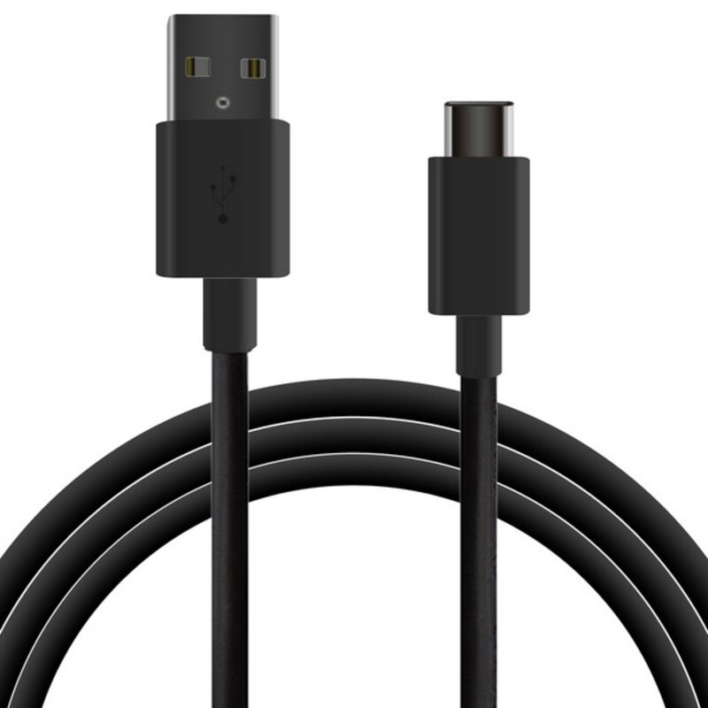 USB-C-kabel till USB KSIX 1 m Svart - 2