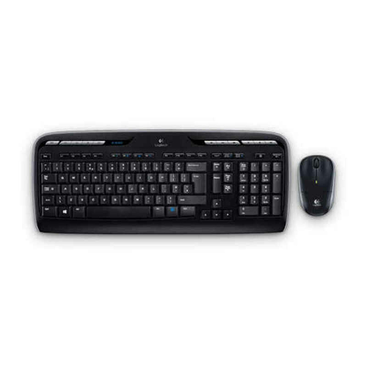 Trådlöst Tangentbord och Mus Logitech MK330 Svart Qwerty Spanska - 2
