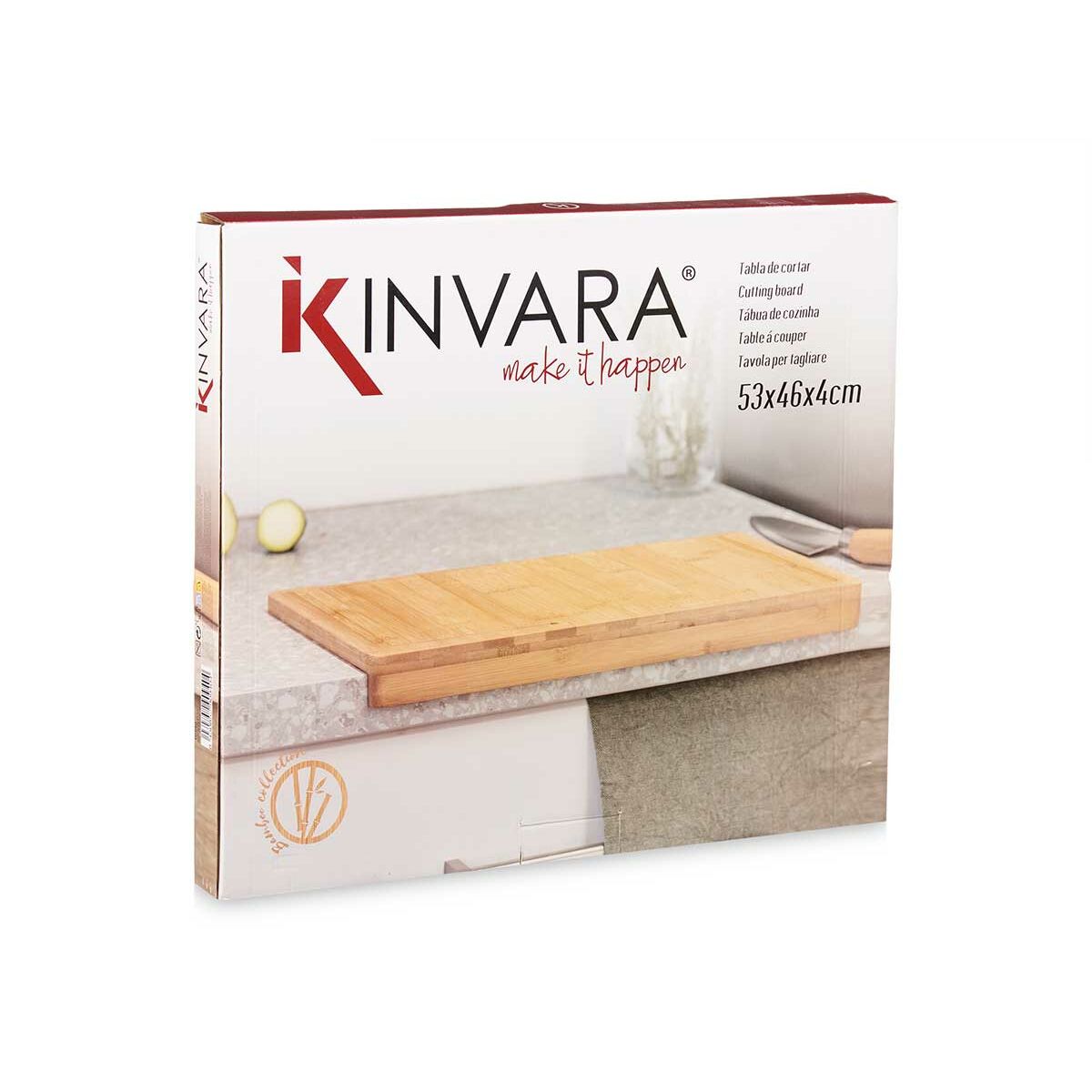 Skärbräda Brun Bambu 53 x 4,3 x 46 cm - 2