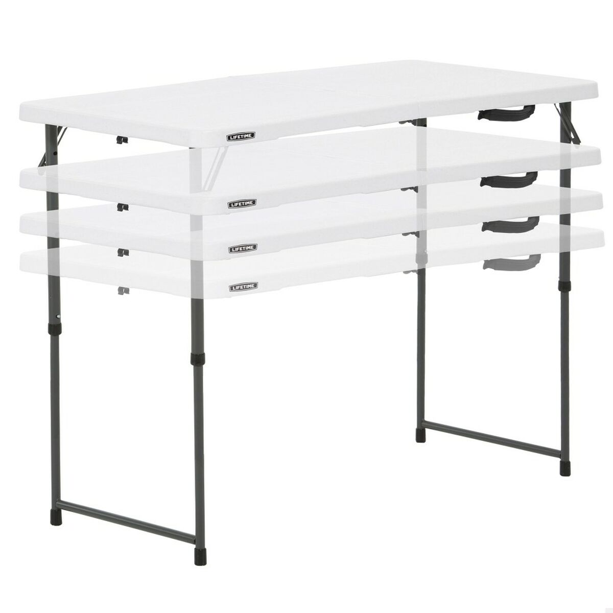 Fällbord Lifetime Vit 122 x 91,5 x 61 cm Stål HDPE - 7