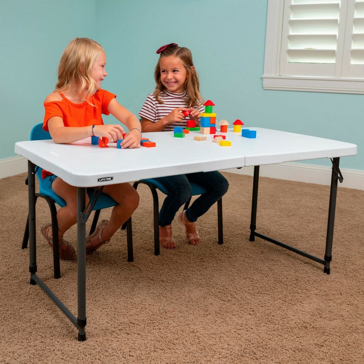 Fällbord Lifetime Vit 122 x 91,5 x 61 cm Stål HDPE - 11