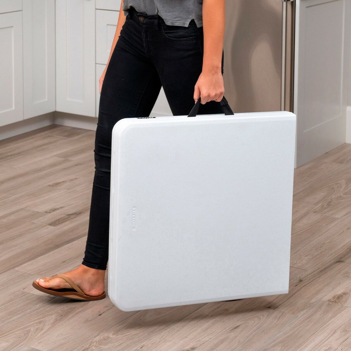 Fällbord Lifetime Vit 122 x 91,5 x 61 cm Stål HDPE - 12