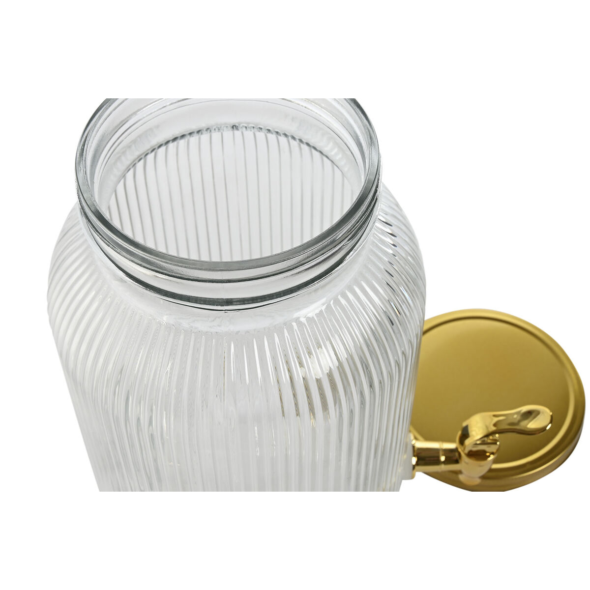 Vattendispenser Home ESPRIT Gyllene Metall Glas 5,5 L 18 x 23,5 x 30 cm - 3