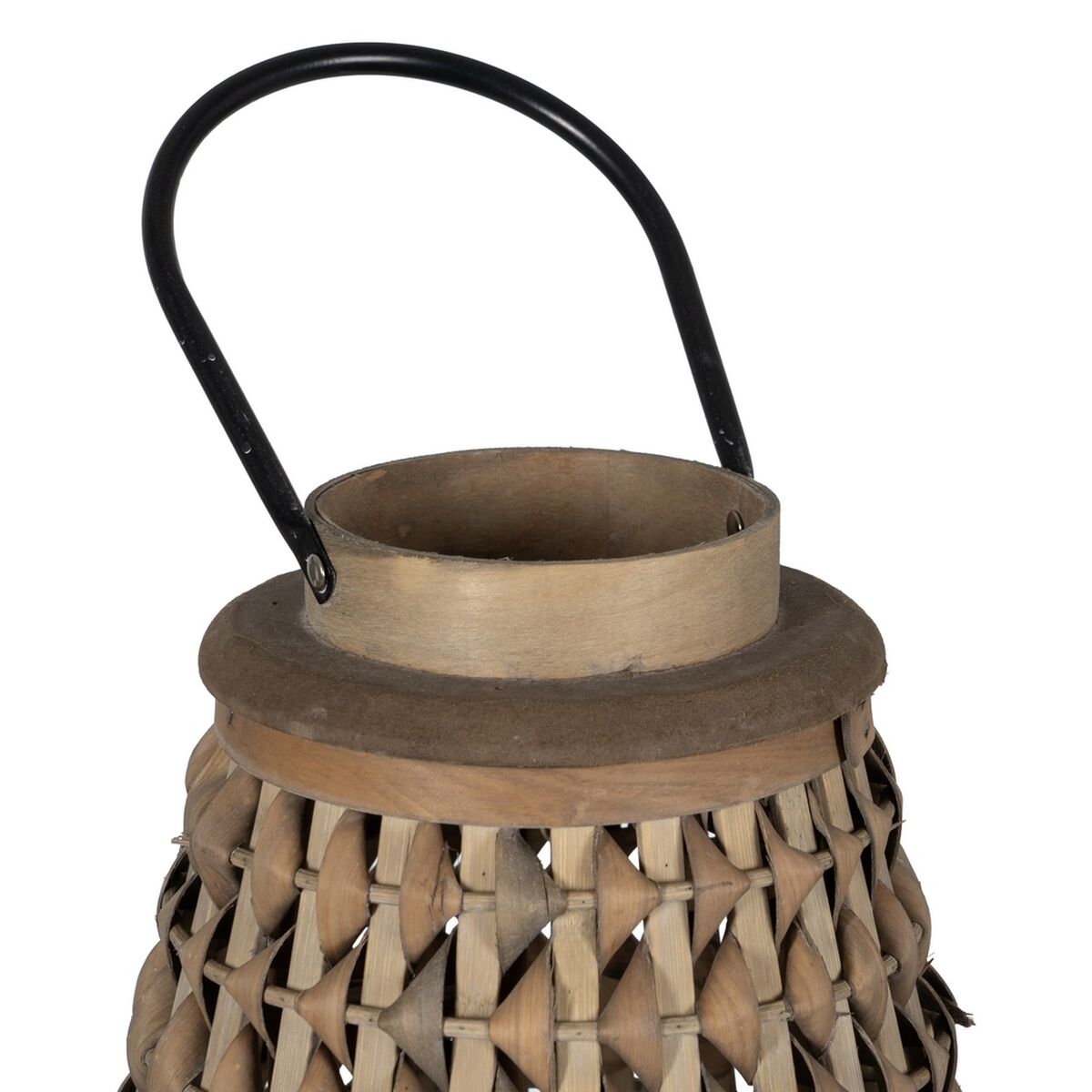 Lykta Grå Bambu Glas 34 x 34 x 49 cm - 3