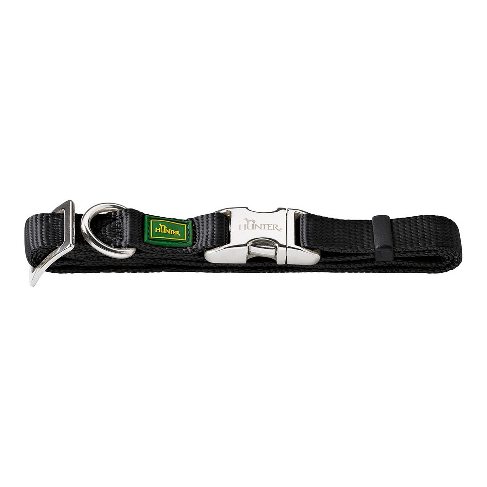 Hundhalsband Hunter Alu-Strong Svart Storlek M (40-55 cm)