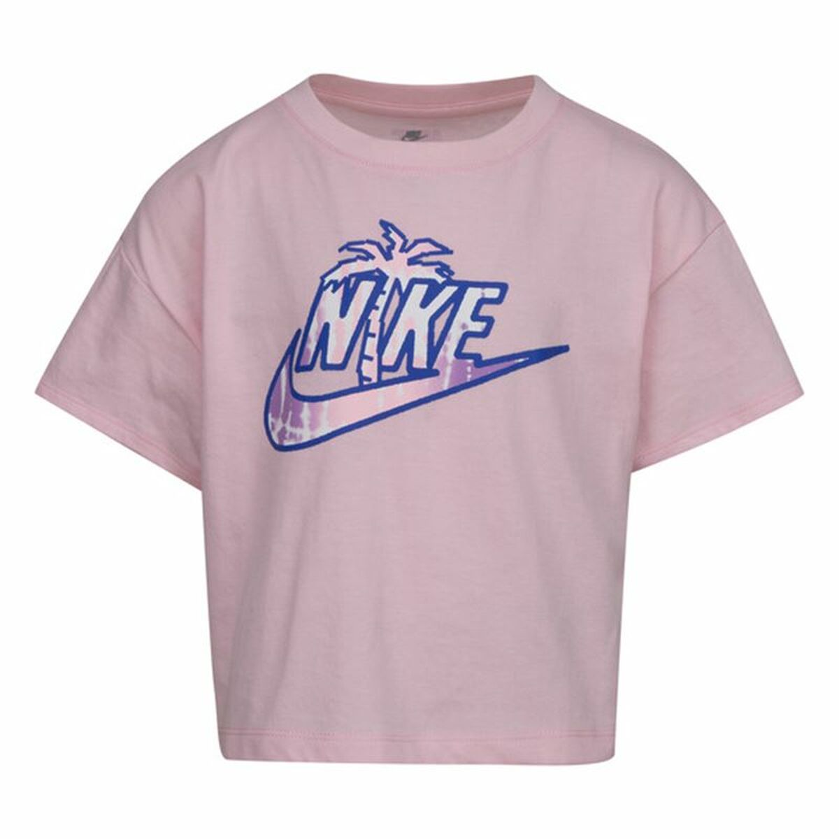 Barn T-shirt med kortärm Nike Knit  Rosa - 2