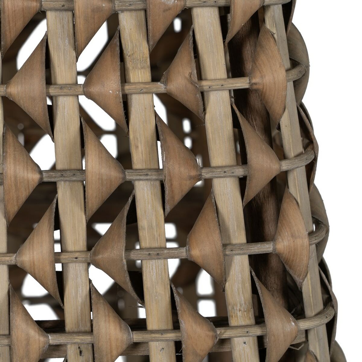 Lykta Grå Bambu Glas 30 x 30 x 56 cm - 4