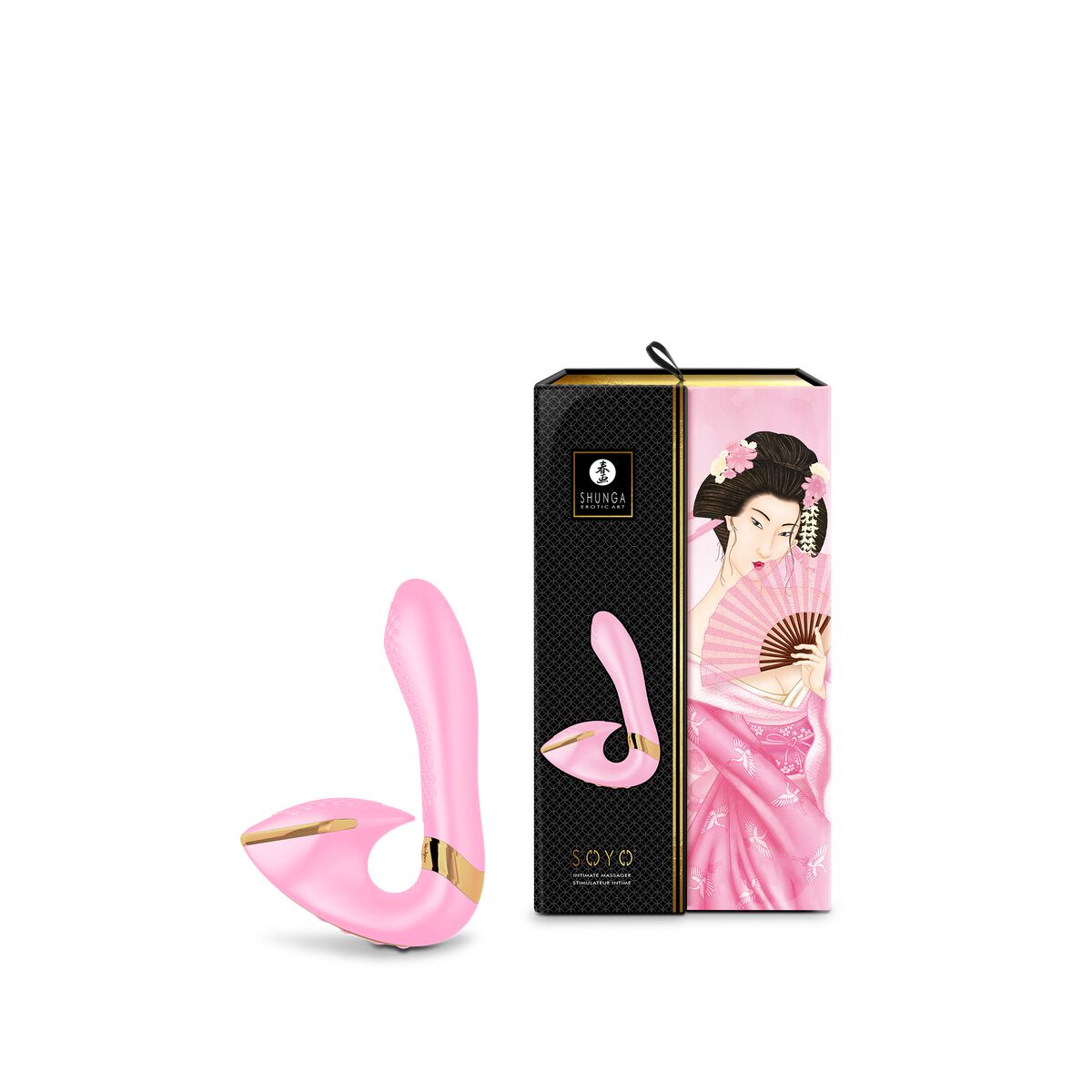 Dubbelvibrator Dual Stimulation Vibe Shunga Soyo Ljusrosa - 5