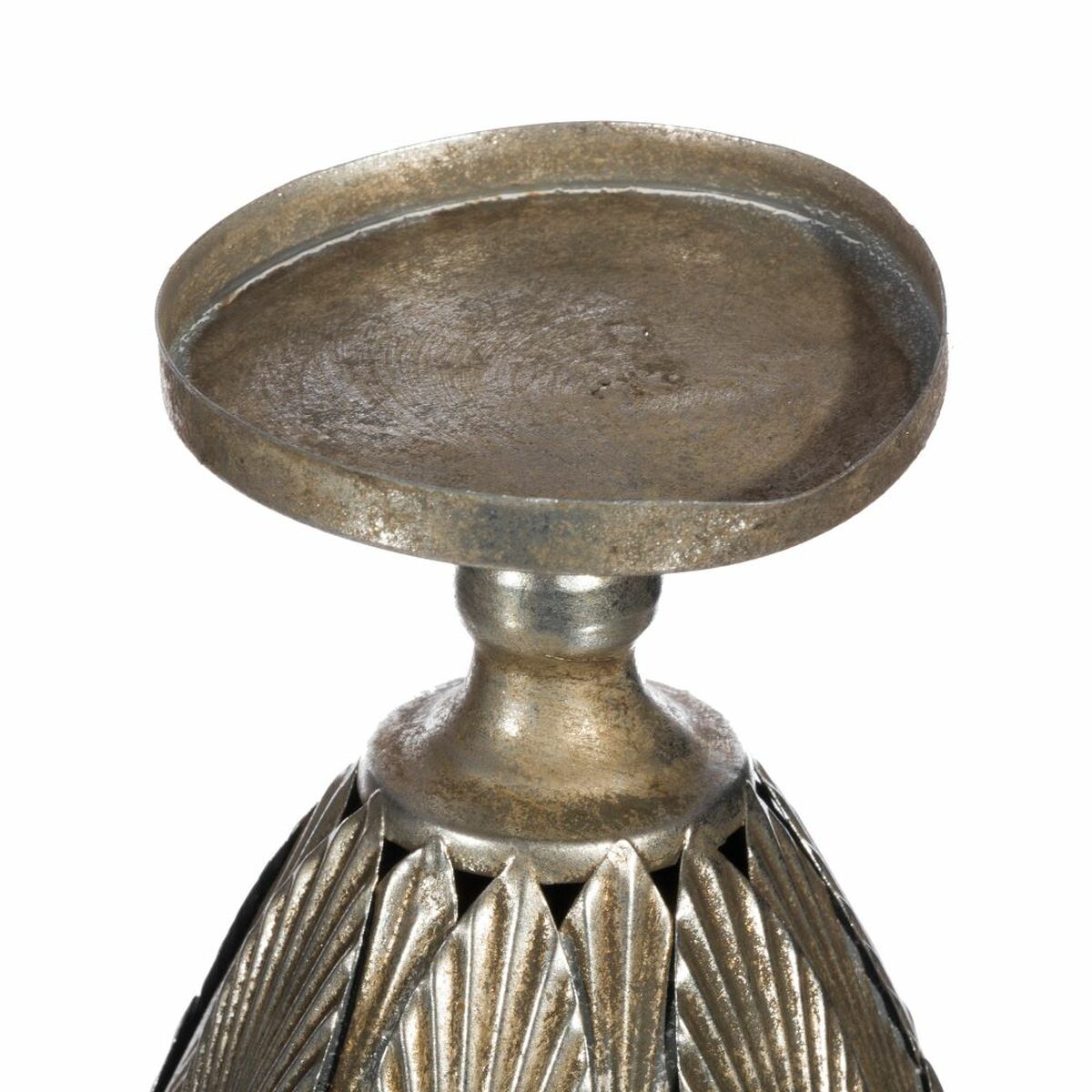 Ljusstakar Metall Silver 18 x 18 x 35 cm - 4