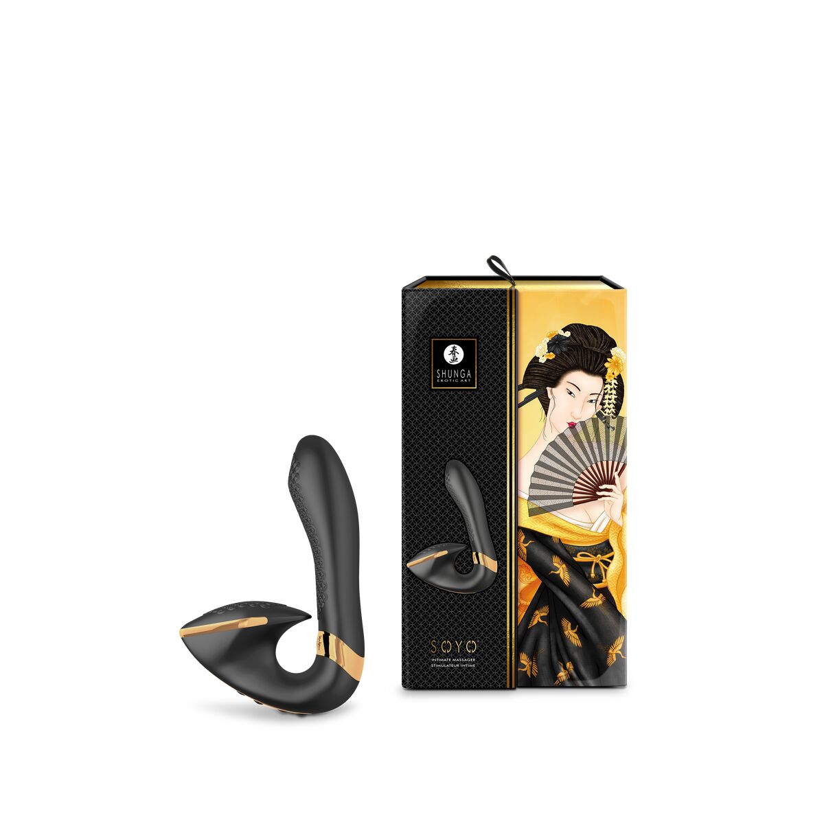 Dubbelvibrator Dual Stimulation Vibe Shunga Soyo Svart - 5