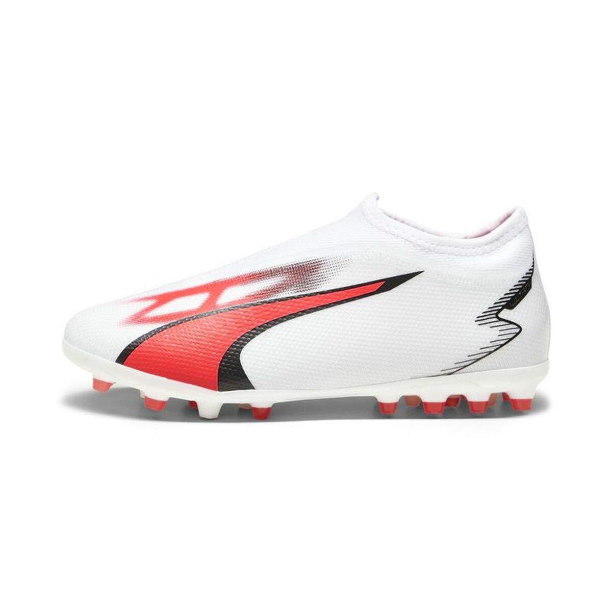 Fotbollsskor för barn Puma Ultra Match Ll MG Vit - 2