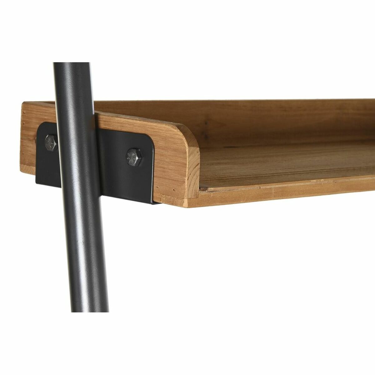 Bokhylla DKD Home Decor Gran Naturell Svart Metall 1 Hyllor (67 x 40 x 155 cm) - 12