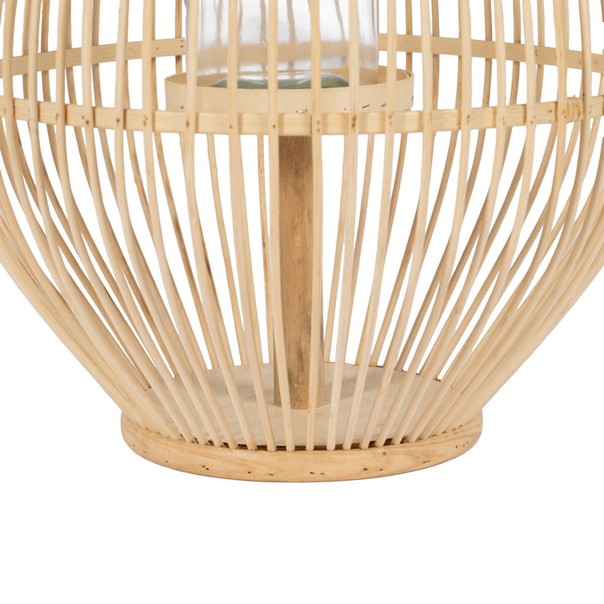 Lykta Naturell Bambu Glas 35 x 35 x 66 cm - 6