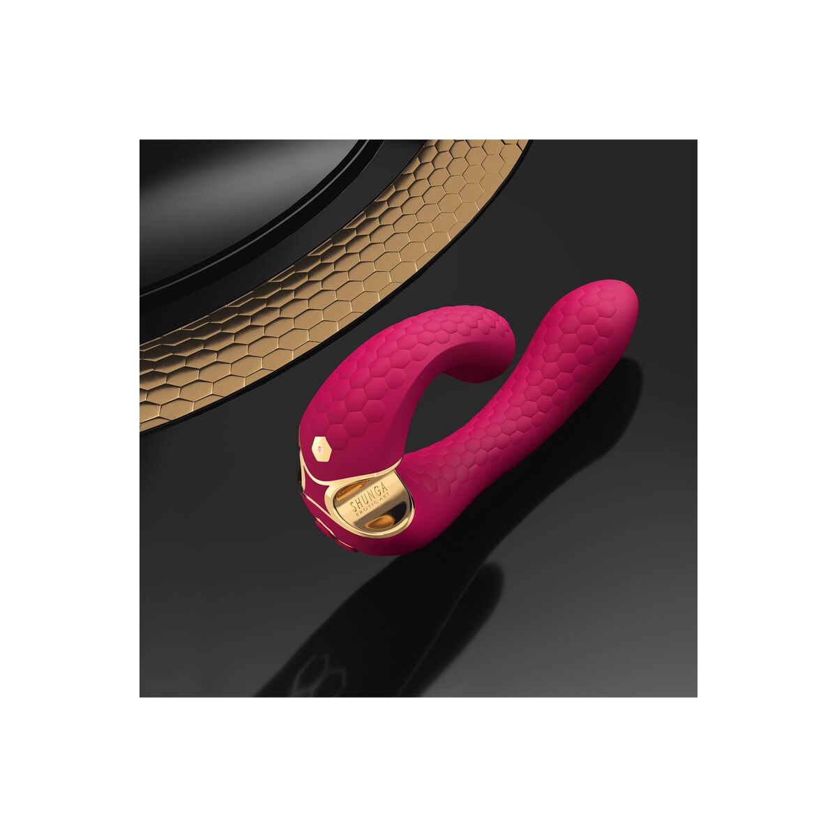Dubbelvibrator Dual Stimulation Vibe Shunga Miyo Fuchsia - 7