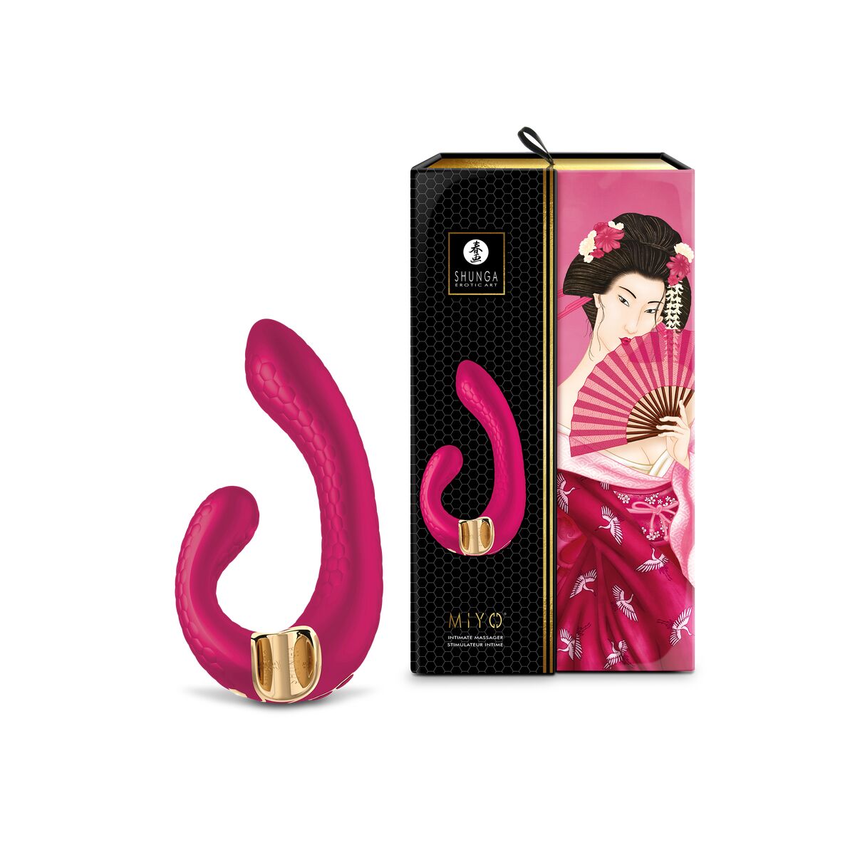 Dubbelvibrator Dual Stimulation Vibe Shunga Miyo Fuchsia - 6