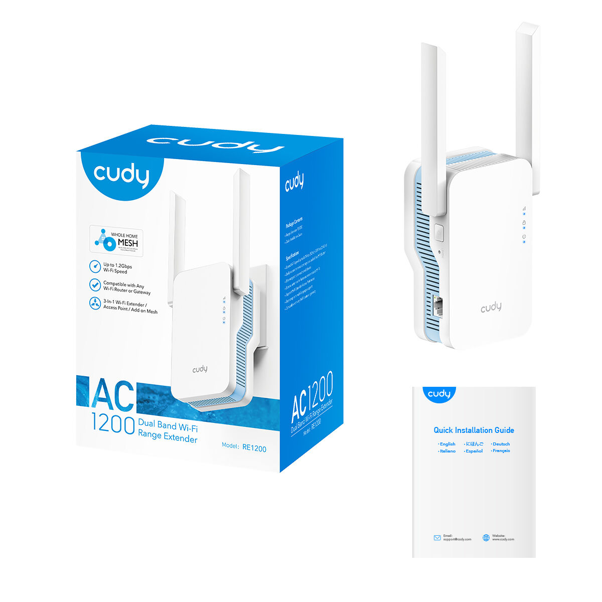 Förstärkare Wifi Cudy AC1200 - 3