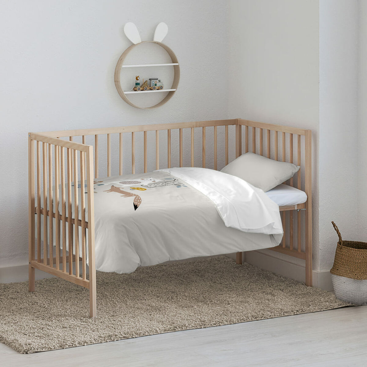 Täckslagsset Kids&Cotton Kenai Big Beige 115 x 145 cm - 2