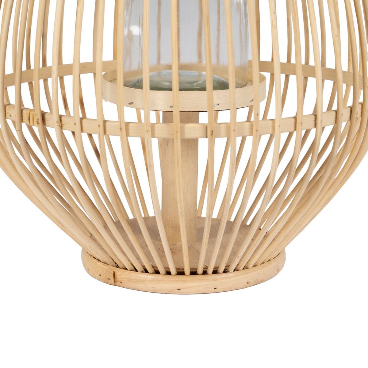 Lykta Naturell Bambu Glas 30 x 30 x 55 cm - 6