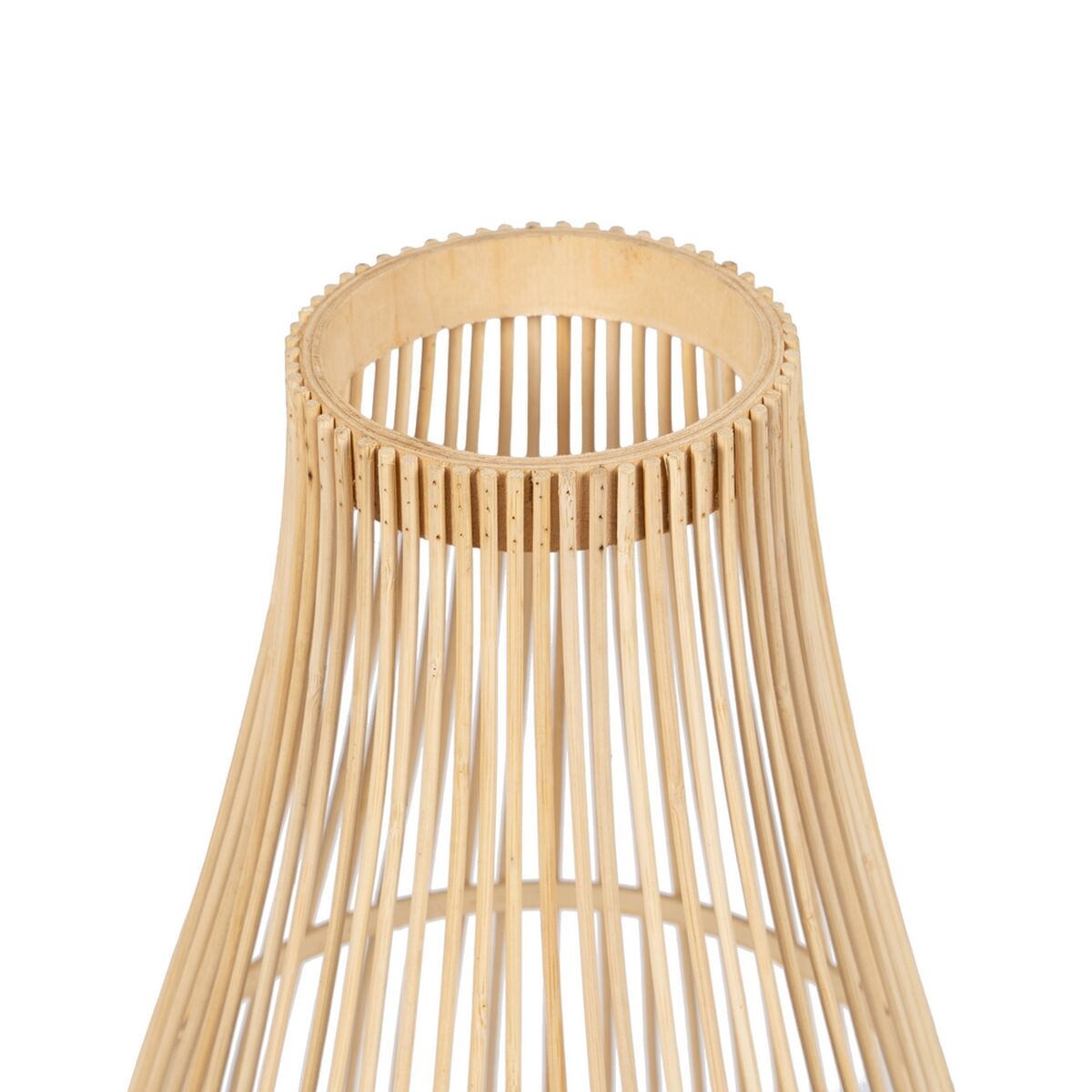 Lykta Naturell Bambu Glas 30 x 30 x 55 cm - 3