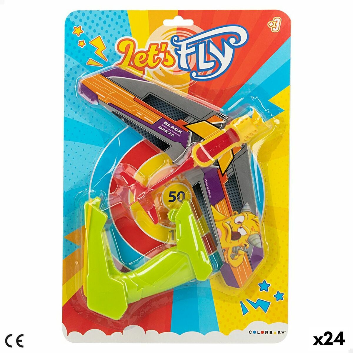 Kastare Colorbaby Let's Fly 14,5 x 3,5 x 25 cm Flygplan
