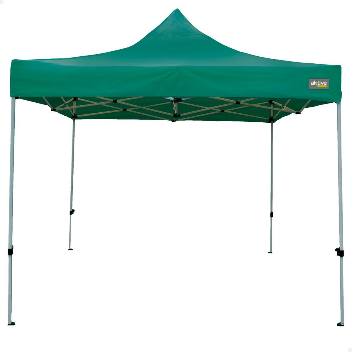 Gazebo Aktive Hopfällbar Justerbar höjd Stål Polyester 420D Oxford Grön 300 x 320 x 300 cm - 7