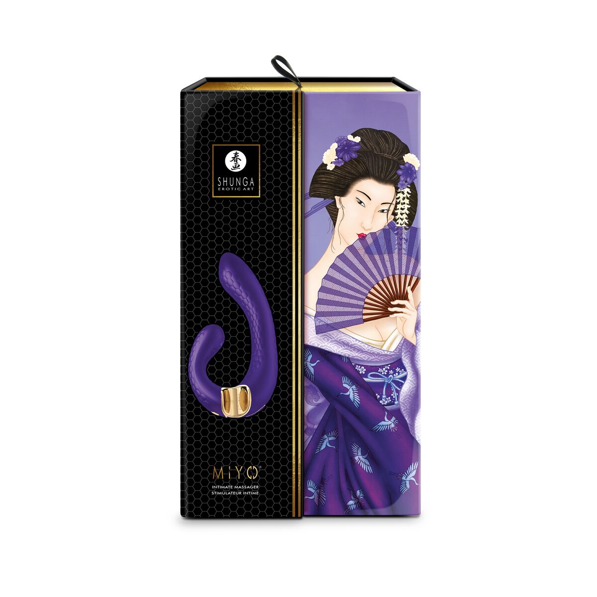Dubbelvibrator Dual Stimulation Vibe Shunga Miyo Purpur - 8