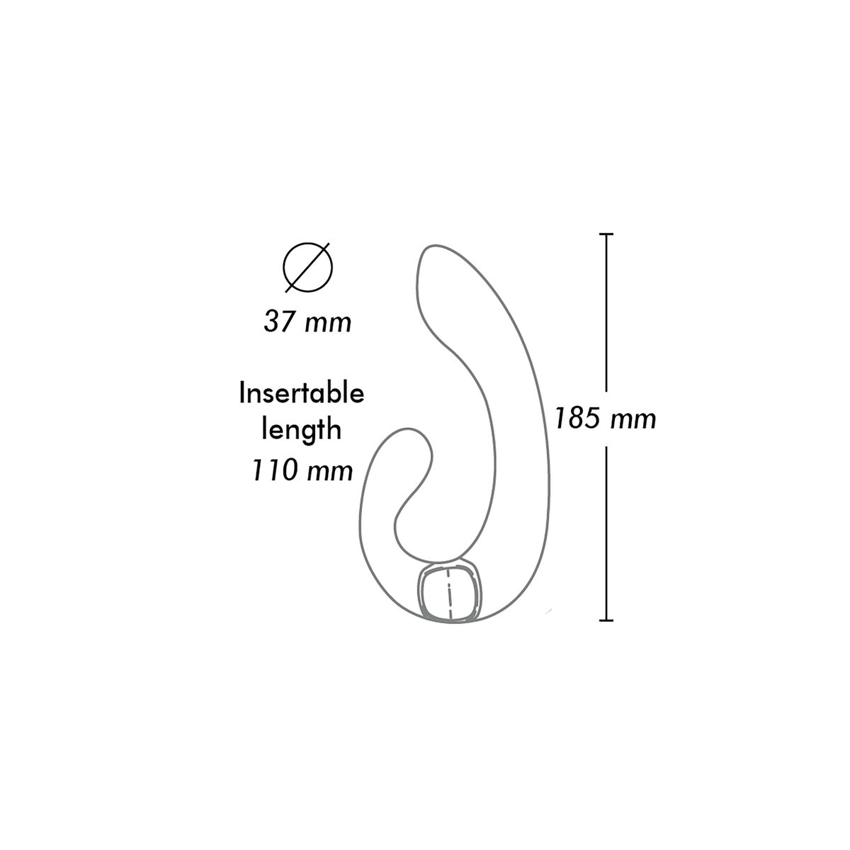 Dubbelvibrator Dual Stimulation Vibe Shunga Miyo Purpur - 5