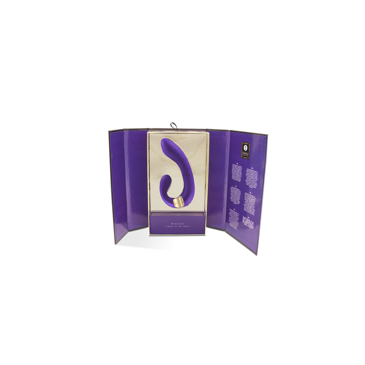 Dubbelvibrator Dual Stimulation Vibe Shunga Miyo Purpur - 3