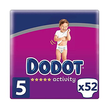 Engångsblöjor Dodot Dodot Activity Storlek 5 52 antal 11-16 kg