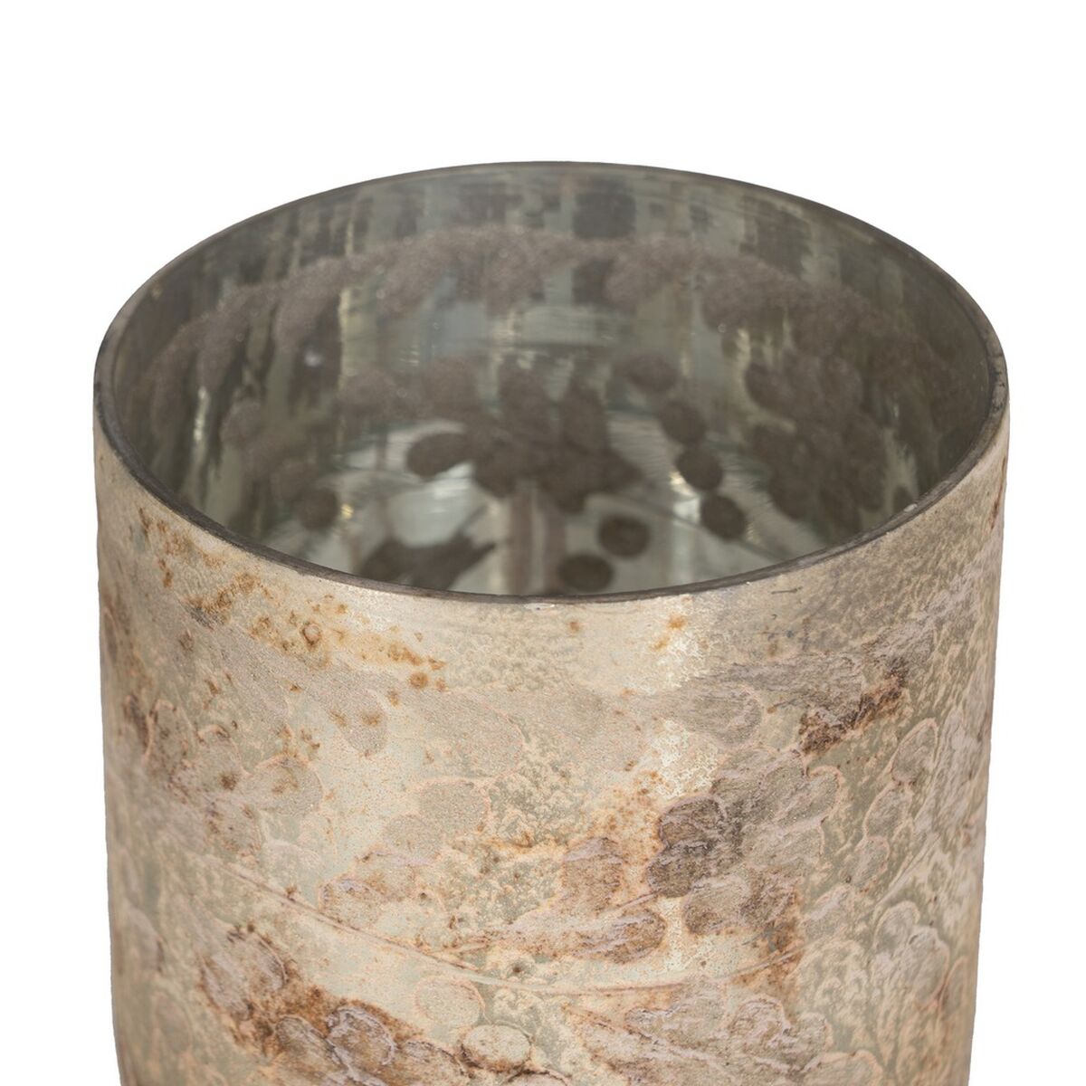 Ljusstakar Vit Glas 10 x 10 x 9 cm - 3