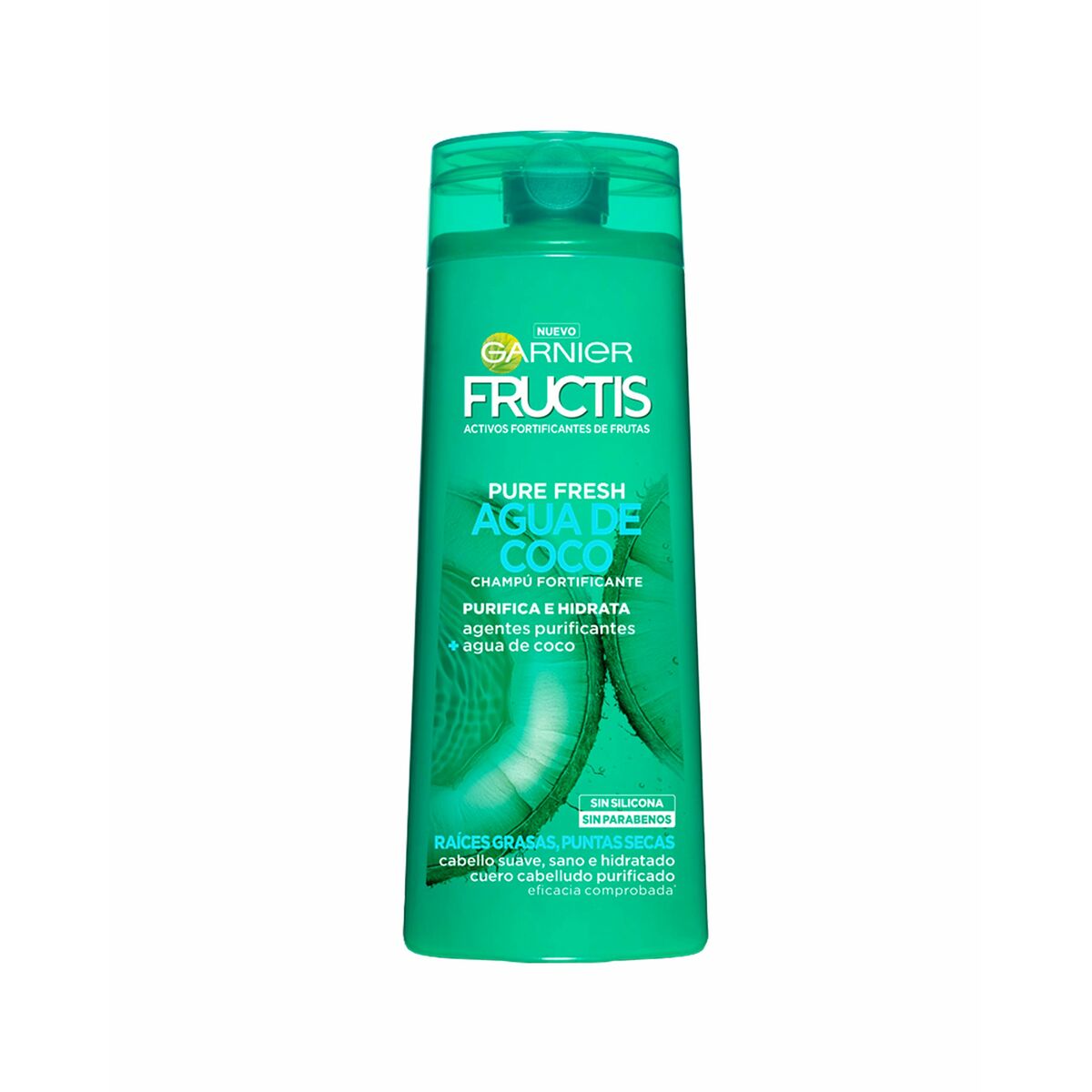 Stärka Shampoo Garnier Fructis Pure Fresh 300 ml Kokosvatten