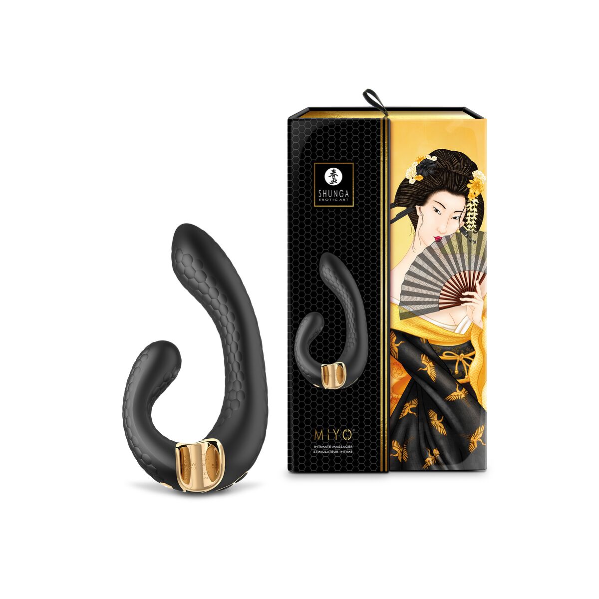 Dubbelvibrator Dual Stimulation Vibe Shunga Miyo Svart - 7