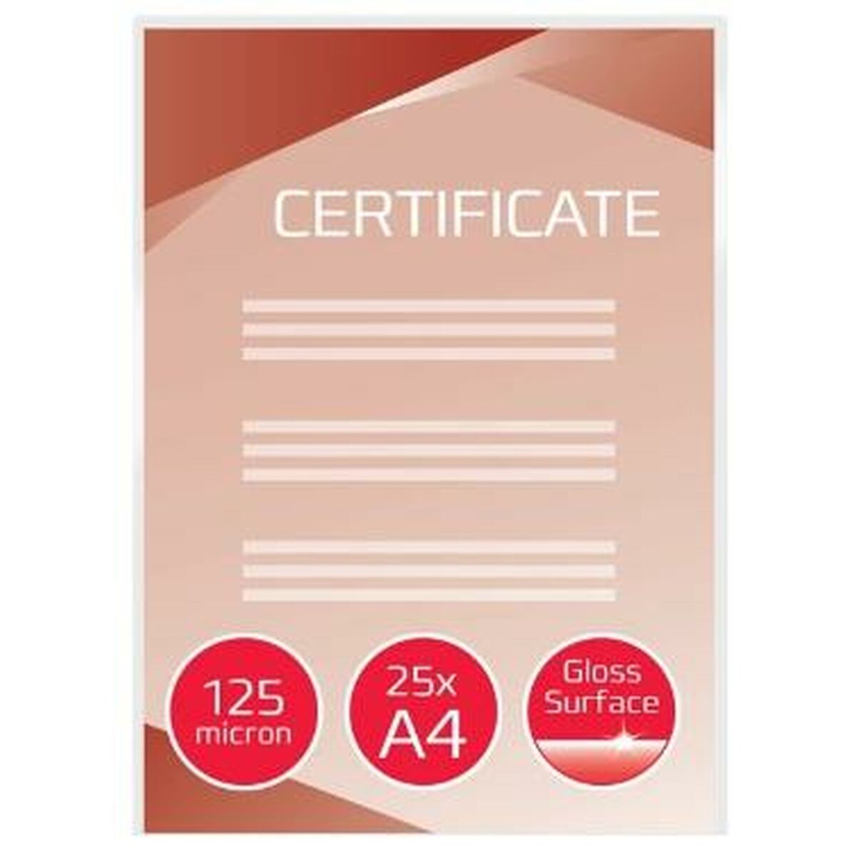 Laminerande ärmar GBC 25 antal A4 - 2