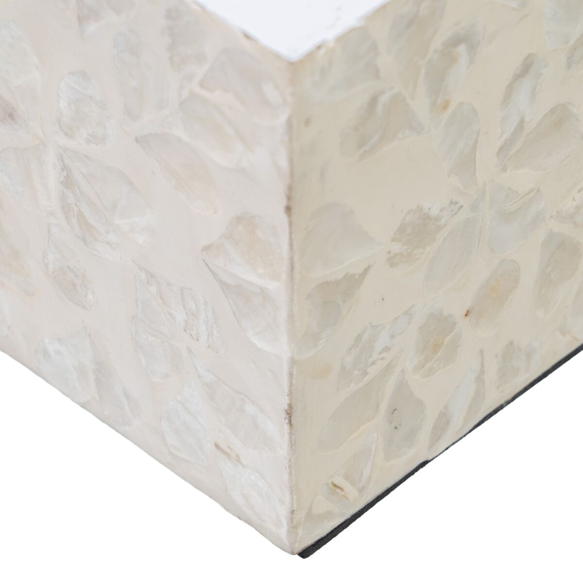 Ljusstakar Beige Pärlemor Trä MDF 10,5 x 10,5 x 10,5 cm - 5