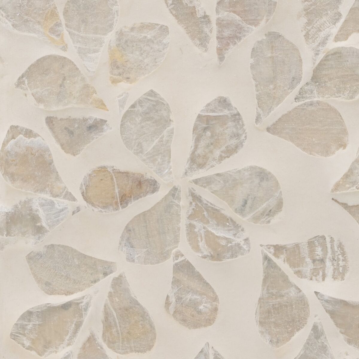 Ljusstakar Beige Pärlemor Trä MDF 10,5 x 10,5 x 10,5 cm - 4