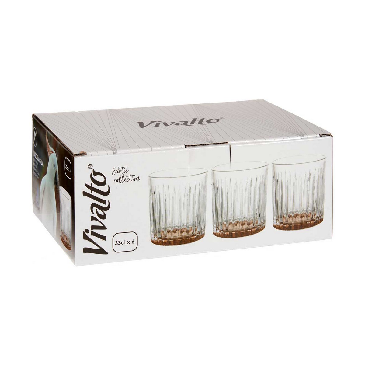 Glas Vivalto Exotic Brun Glas 330 ml (6 antal) - 3