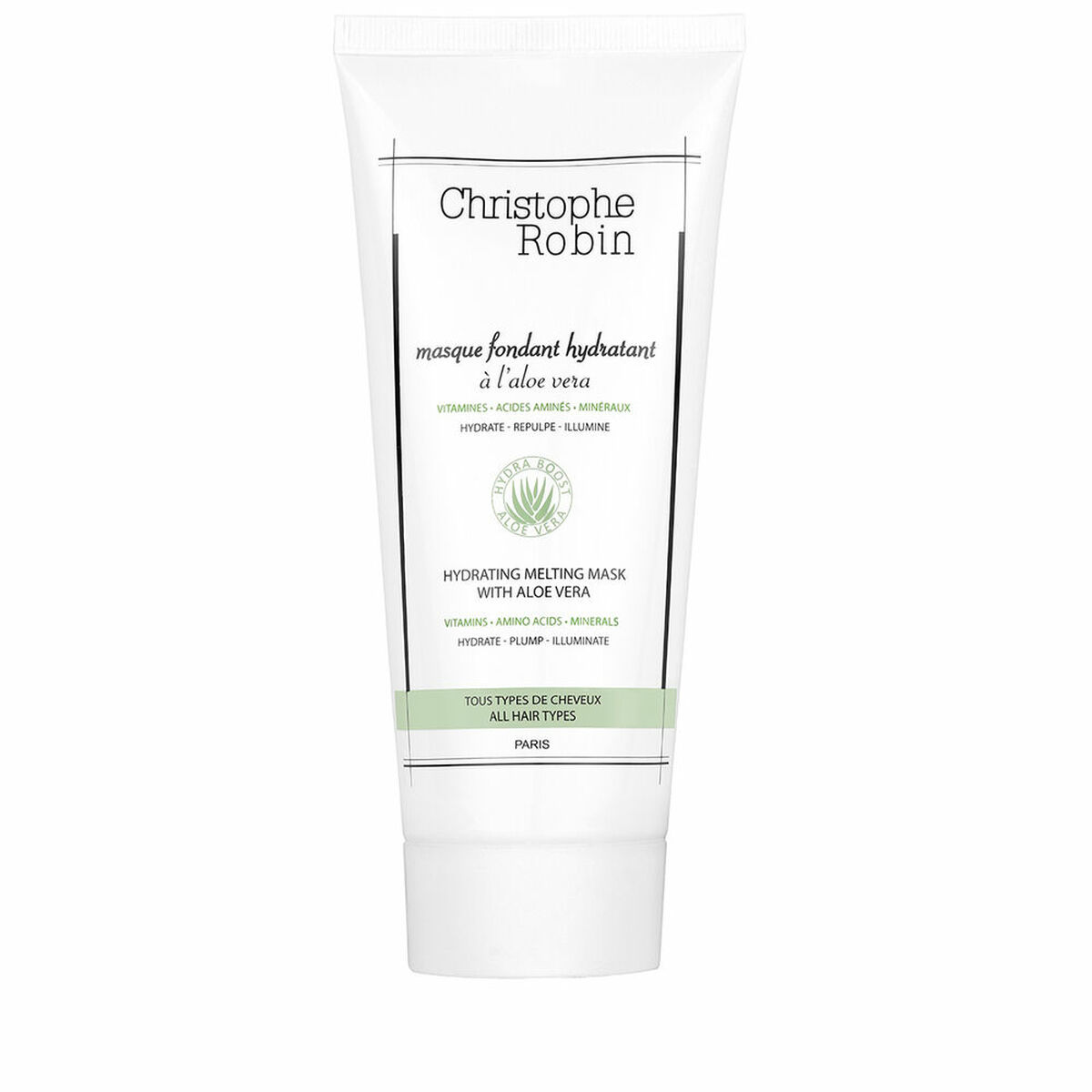 Hårinpackning Christophe Robin Fuktgivande Aloe Vera (200 ml) - 3