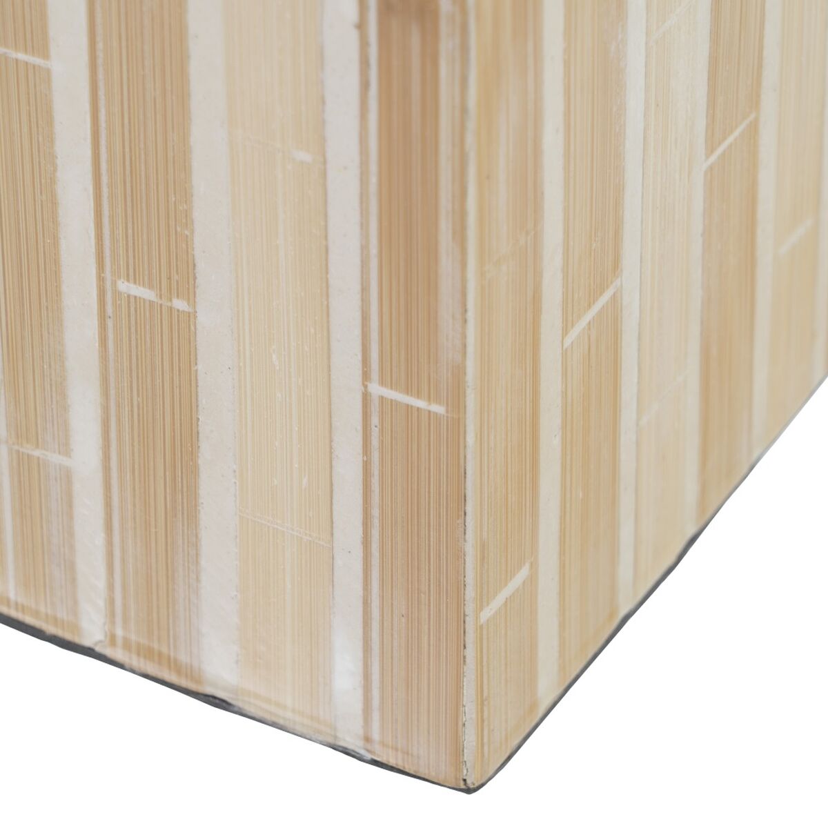 Ljusstakar Beige Bambu Trä MDF 10,5 x 10,5 x 10,5 cm - 5
