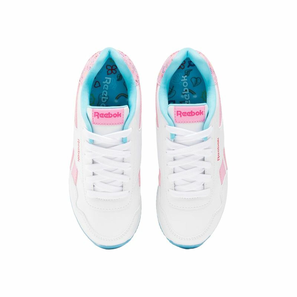 Sportskor för barn Reebok Royal Cl Jog 3.0 Vit Rosa - 2